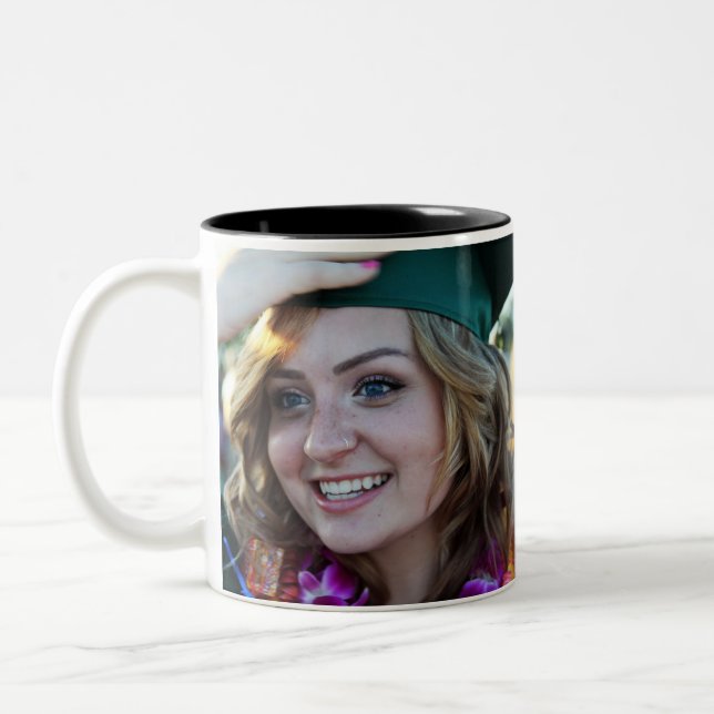 Graduate Photo Two-Tone Coffee Mug (Left)