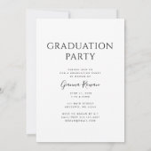 Graduate Prestige Graduation Photo Invitation (Back)