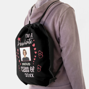 Graduate Proud  Class of 2024 Personalize Drawstring Bag