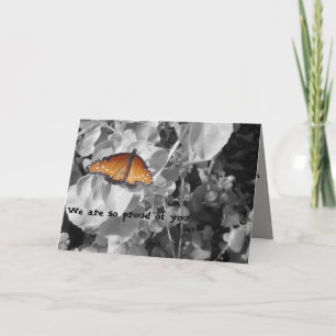 Graduate Proud of You Monarch Butterfly Graduation Card