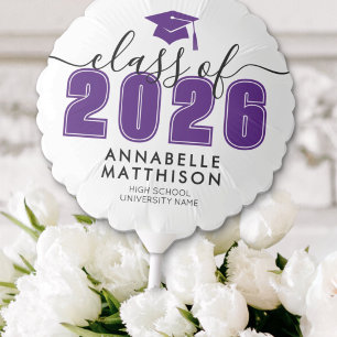 Graduate Purple Graduation Balloon