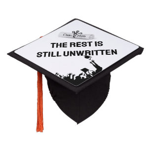 Graduate Quote with 2026 Diploma  Graduation Cap Topper
