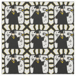 Graduate Receiving Diploma - Black &amp; Gold Fabric