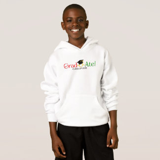 Graduate Red Green Yellow Typography Hoodie