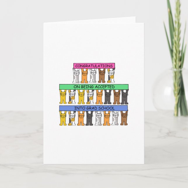 Graduate School Acceptance Congratulations Card (Front)