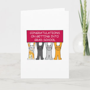 Graduate School Acceptance Congratulations Card
