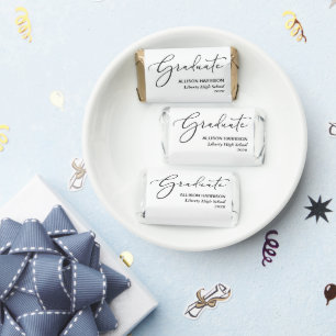 Graduate Script Graduation Party Hershey's Miniatures