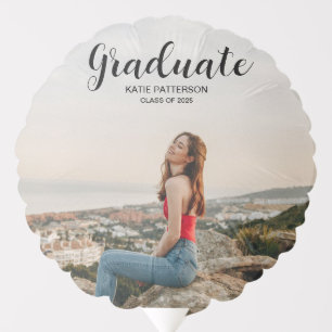 Graduate Script Photo Class of 2025 Balloon
