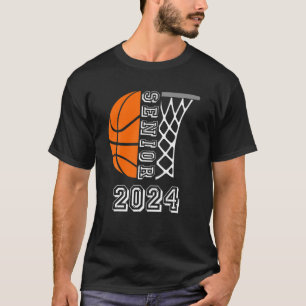 Graduate Senior Class 2024 Graduation Basketball P T-Shirt