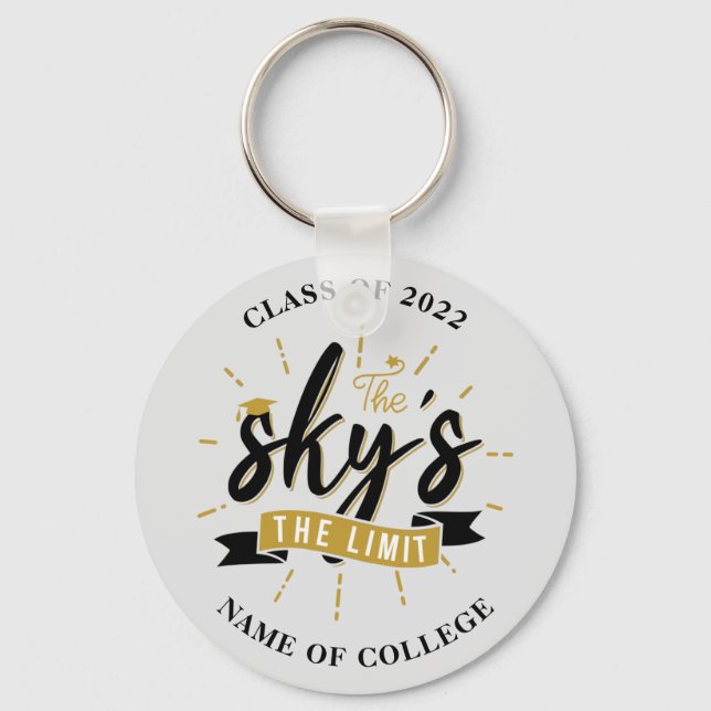 Graduate Senior Grad Keepsake Personalized Keychain (Front)