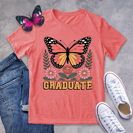 Graduate Shirt – Bold Monarch Butterfly Graduation