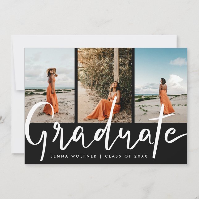 Graduate Simple Elegant | Photo Graduation Party I Invitation (Front)