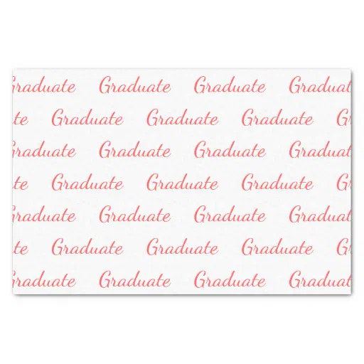 Graduate Simple Modern Graduation Tissue Paper