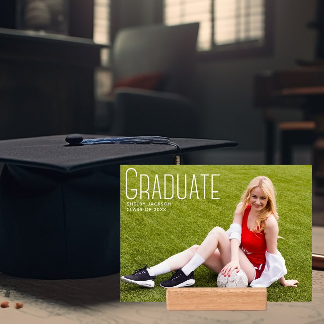 Graduate Simple Sporty Graduation Photo Holder (Creator Uploaded)