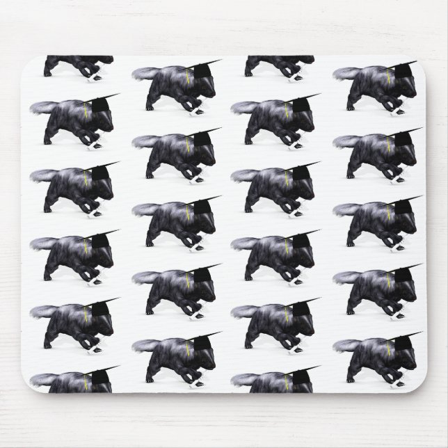 Graduate Skunk Mouse Pad (Front)