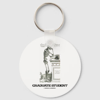 Graduate Student (Skeleton) Keychain