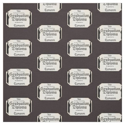 Graduate Students Standing Tall Diploma Fabric