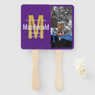Graduate TO GOD BE THE GLORY Graduation Photo Hand Fan