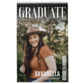 Graduate Trendy Magazine Cover Graduation Photo Calendar (Cover)