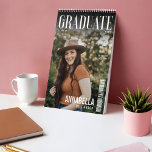 Graduate Trendy Magazine Cover Graduation Photo Calendar<br><div class="desc">Fun and unique graduate trendy magazine cover inspired multiple photo calendar! It's time to capture your proudest moments in style, with a dash of sophistication and a touch of creativity. Get ready to flip through the pages filled with memories that will make you smile and reminisce for years to come....</div>