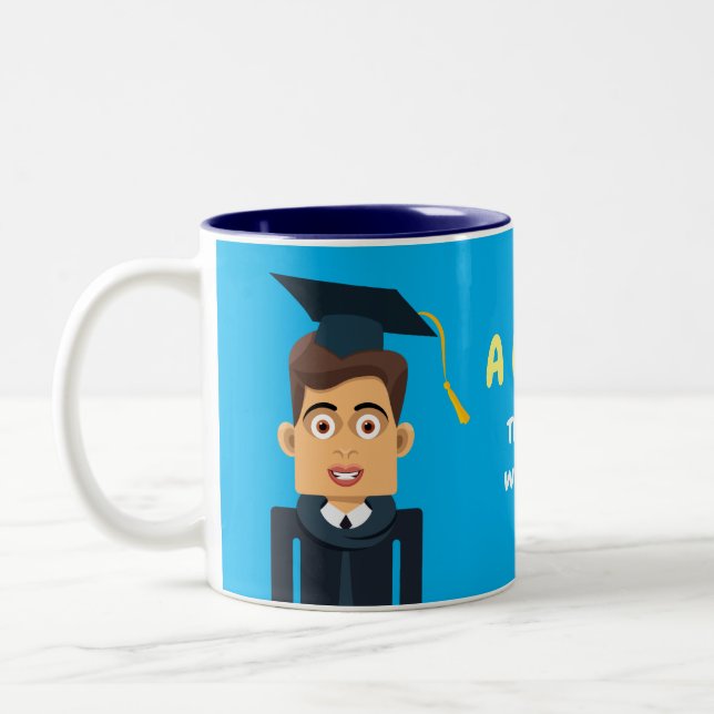 Graduate Two-Tone Coffee Mug (Left)