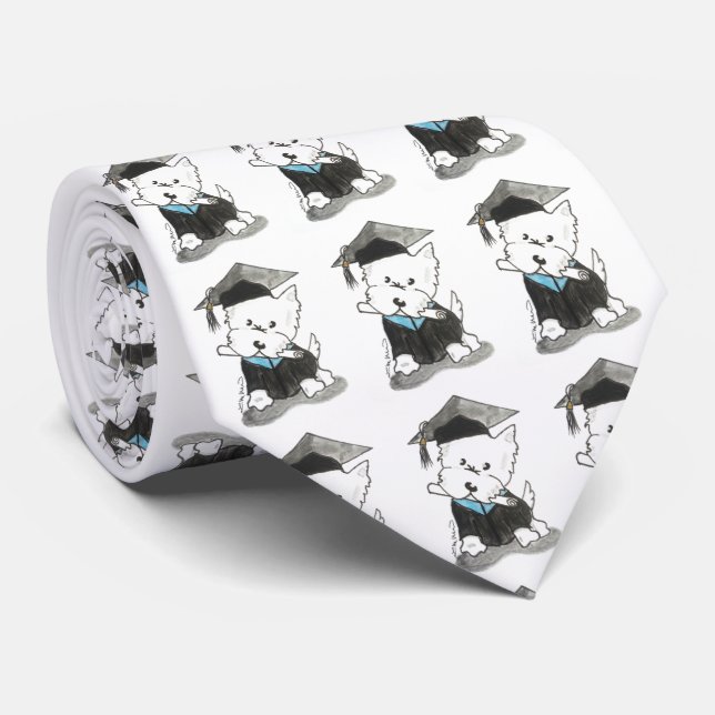 Graduate Westie Neck Tie (Rolled)