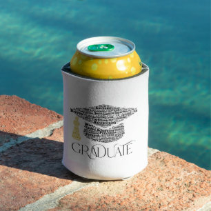Graduate Word Cloud Graduation Party Favor Can Cooler