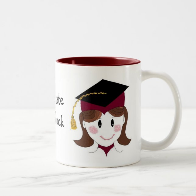 Graduate You Rock Two-Tone Coffee Mug (Right)