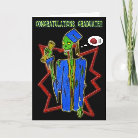 Graduate Zombie Card