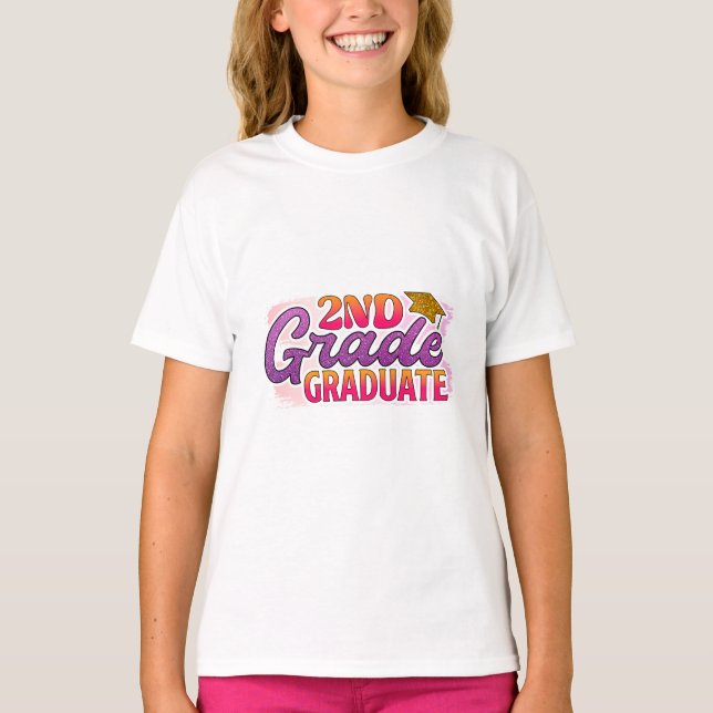 Graduated 2nd Grade T-Shirt (Front)