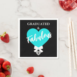 Graduated and Fabulous Celebration Party Napkins