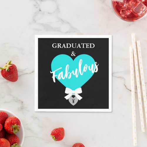 Graduated and Fabulous Celebration Party  Napkins