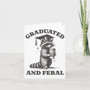 Graduated And Feral Raccoon Cl Of 2025 Vintage Rac Card