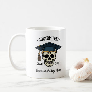 Graduated Skull Custom Name Year School Coffee Mug