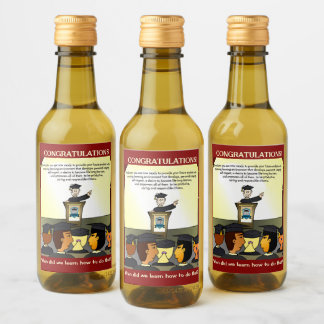 Graduates Flat Card Wine Label