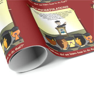 Graduates Flat Card Wrapping Paper