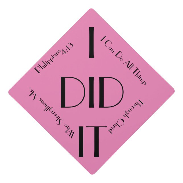 Graduates Graduation Cap Topper (Front)