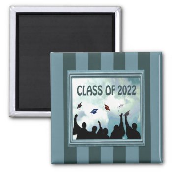 Graduates Hats In The Clouds Class Of 2022 Magnet by toots1 at Zazzle