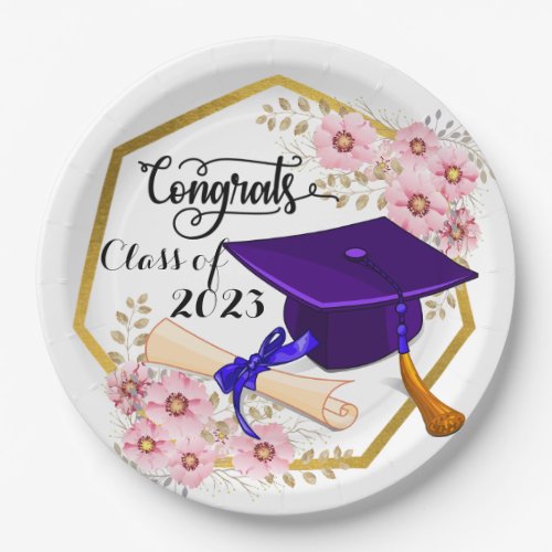 Graduating Class 2023 Paper Plates