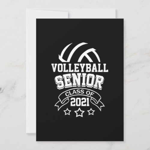 Graduating Class Of 2021 Volleyball Senior Invitation