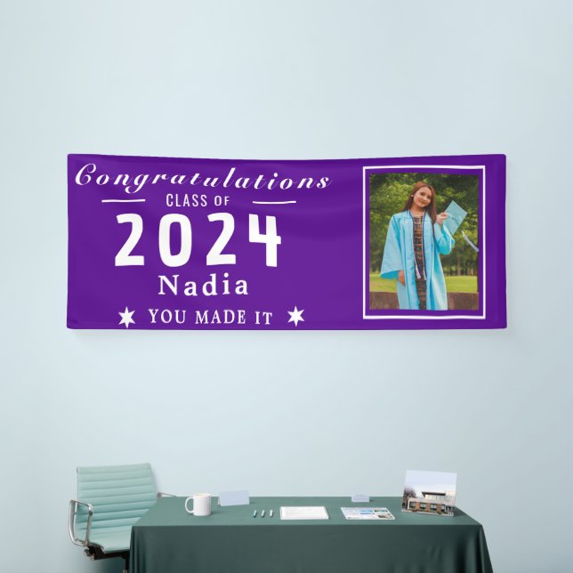 Graduating Class Of Personalized Photo Banner (Tradeshow)