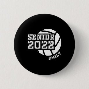 Graduating Class of  Senior Volleyball Team Player Button