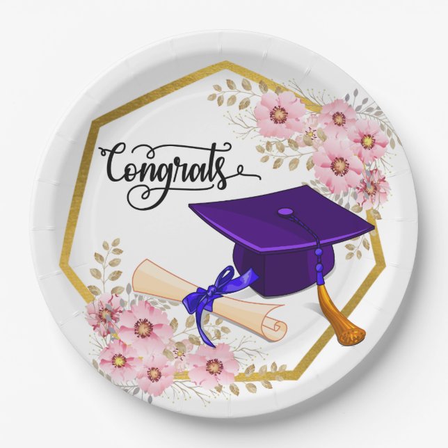 Graduating Class Paper Plates (Front)
