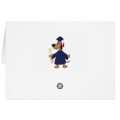 Graduating dog clipart cards (Back Horizontal)