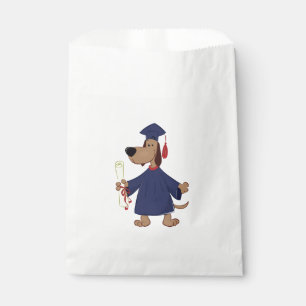 Graduating dog clipart favor bag