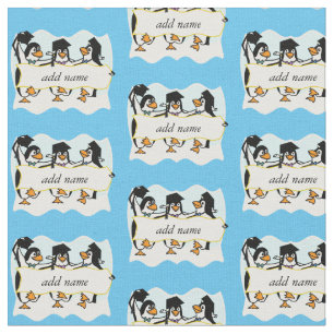 Graduating Penguins w/Banner Fabric