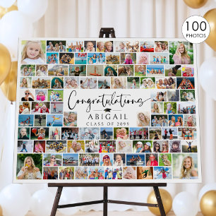 Graduation 100 Photo Collage Foam Board