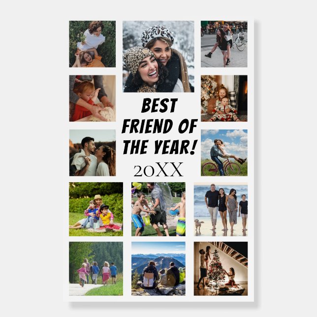 Graduation 13 Photo Collage Foam Board (Front)