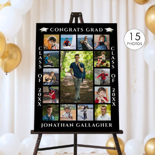 Graduation 15 Photo Collage Congrats Grad Foam Board