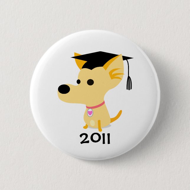 Graduation 2011 Dog Button (Front)
